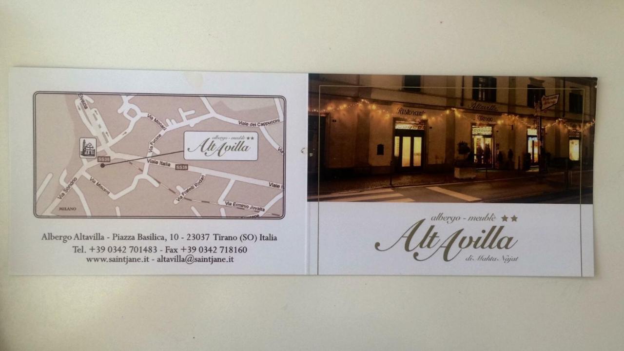 Albergo Altavilla Tirano Zewnętrze zdjęcie